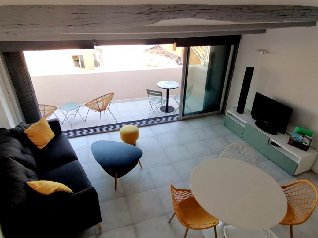 Charmant Appartement Terrasse Sur Les Toits Грас Екстериор снимка
